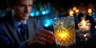 Barmen Is Making Fitzgerald Cocktail. Cocktail. U 427214cc C85c 460c 98dd 4a57a2c6b011 3 Gigapixel Standard 6x