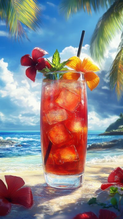 Beach Cocktails Tropical Drink Ultra Realistic Photorealistic Ar 9 16 Stylize 250 1737693714 Gigapixel Standard 6x