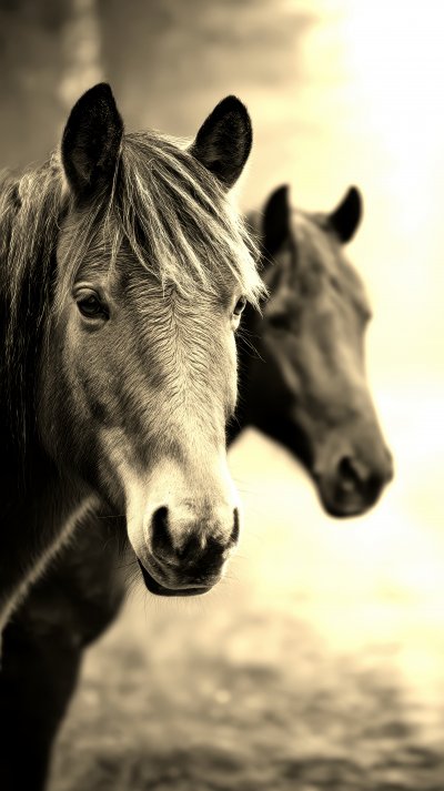 Beautiful Horses. Wild Horse. Ultra Realistic. Ph C799f358 0577 48d0 Bfea 49f53445839a 2 Gigapixel Standard 6x Sepia
