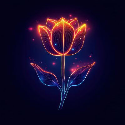 Beautiful Tulip Flower Icon And Logo In Tren C7200148 2e72 4bef 99d7 760989b1924b 3 Gigapixel Standard 6x