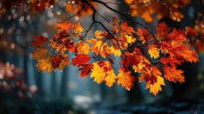 Beautiful Autumn Nature Background With Orange Le F0ee4174 8c4c 4903 8e53 2ebc7d7ed6c6 1 Gigapixel Standard 6x