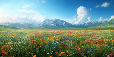 Beautiful Panoramic View Of A Vibrant Wildflower 40fd4a13 C3ae 42e6 Af79 0df2bc6322b7 0 Gigapixel Standard 6x