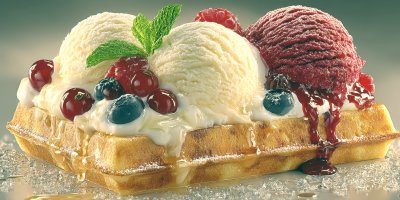 Belgium Waffles. Ice Cream. Ultra Realistic. Phot 94fb9bb6 0893 4468 8d57 Fafaccb698f5 3 Gigapixel Standard 6x Tealorange