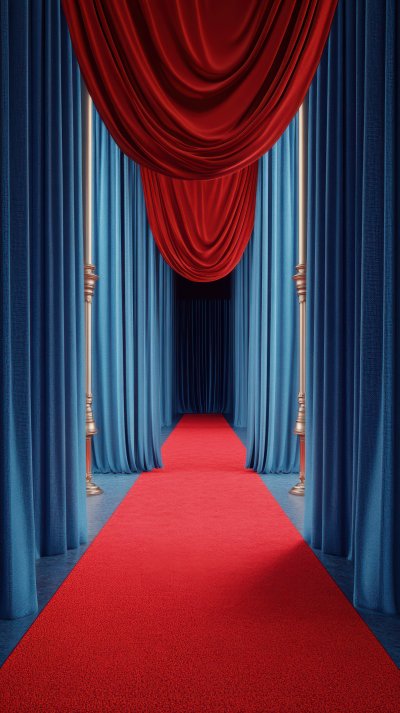 Blue Stage Curtain. Red Carpet Stage. Ultra Reali 29bb658b 4407 43d0 B92e 1a7382899196 3 Gigapixel Standard 6x