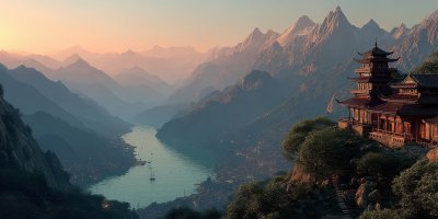 Breathtaking Mountain Valley View At Sunset With 8d814290 B5ed 4cd4 A1e8 Bcc48cf3c268 1 Gigapixel Standard 6x