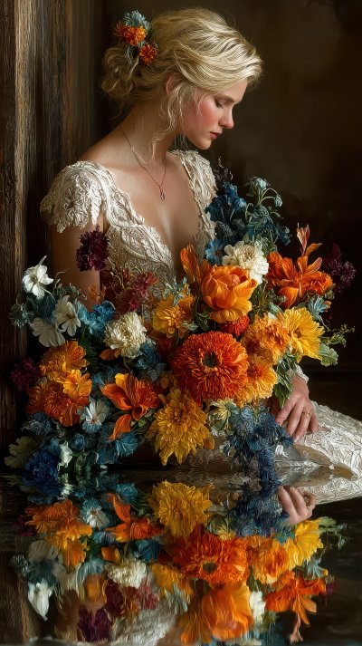 Bride With Colorful Bouquet Taking A Break Before 86360a05 178f 446c 8b3e Bbca3b1d08c4 3 Gigapixel Standard 6x