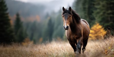 Brown Horse Welsh Pony Trotting On Grass With Aut E746d914 Dfe5 4580 A209 3b39425634c1 2 Gigapixel Standard 6x