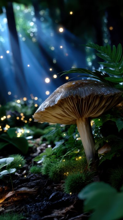 Brown Mushroom Growing In Green Moss. Fungi. Ultr 8c3bc165 1329 4ca2 Bc1a A4bc632623bb 0 Gigapixel Standard 6x