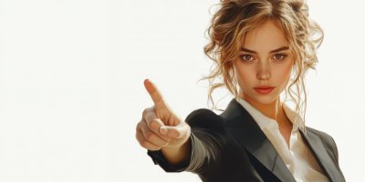 Business Woman Over Isolated White Background Pointing With The Index Finger A Great Idea Business Woman Ultra Realistic 1737644316 Gigapixel Standard 6x