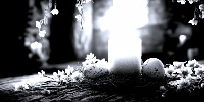 Candle. Easter Church. Ultra Realistic. Photoreal 90251c5f B135 4da7 82a3 287f4a161e2d 2 Gigapixel Standard 6x Silver