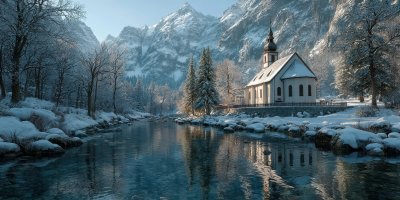 Chapel At Lockstein In Berchtesgaden Germany. Sno A7dd4c7b E440 460c 91b1 47a4f8620f3e 3 Gigapixel Standard 6x
