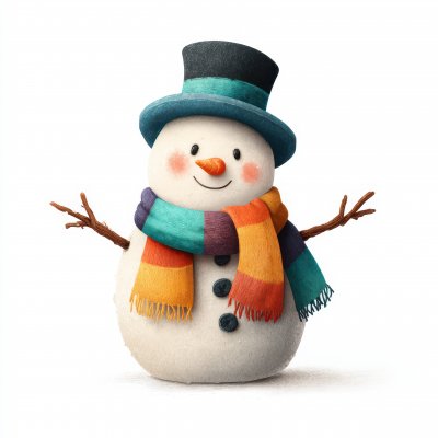 Cheerful Snowman Wearing A Colorful E1ebb90d E8b0 4394 94fc D038ba62ede7 1 Gigapixel Standard 6x