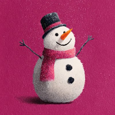 Cheerful Snowman With Glittering Accents Waves On A3edf543 B286 4cf1 A593 23545179589b 3 Gigapixel Standard 6x