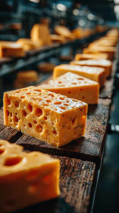 Cheese Cut Into Pieces In A Traditional Factory. 8a721800 C2bd 4486 9fc8 E755807200e7 2 Gigapixel Standard 6x
