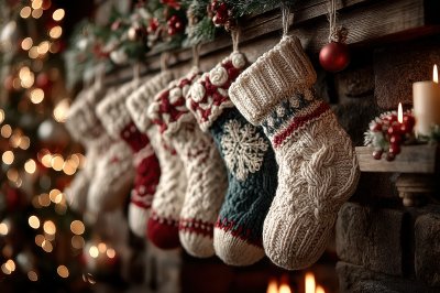 Christmas Stockings Hanging On Fireplace. Christm 6a765a7b 6202 4517 968a 19a2ac820fd4 2 Gigapixel Standard 6x