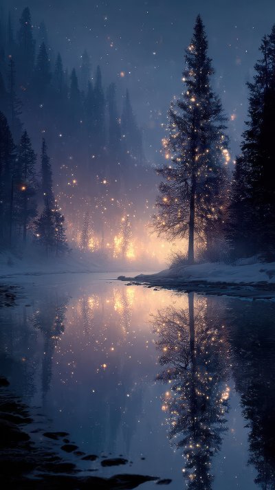 Christmas Background With Snow.winter Night Lands 5a99df74 12c1 4a2a Bb54 9a980068567c 3 Gigapixel Standard 6x