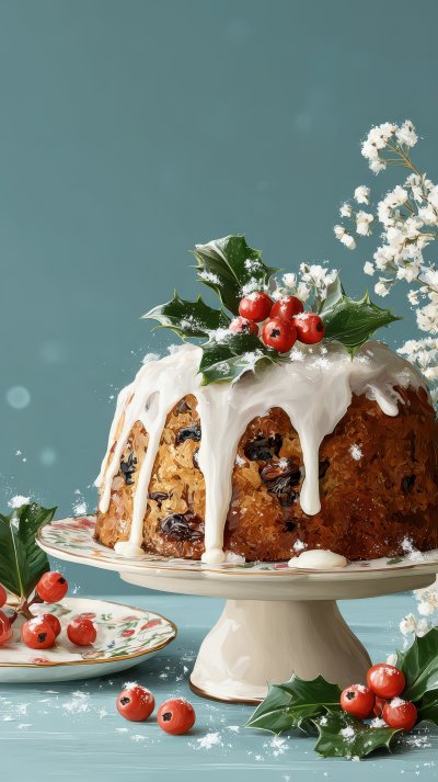 Christmas Cake. Christmas Meal. Illustration Copy A3e01485 24c7 44e2 B3b7 C794486ce3bb 1 Gigapixel Standard 6x
