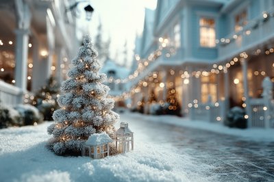 Christmas Tree Under The Snow In The Courtyard Of C116d8b4 C057 48e1 A3c2 92cea6fc1366 2 Gigapixel Standard 6x