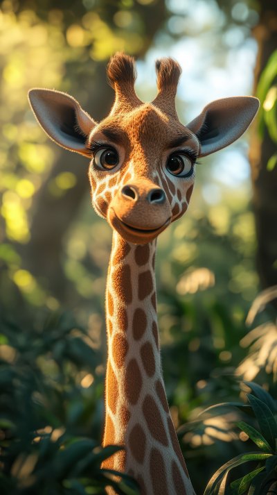 Close Up Of Giraffe Head Outdoors In Nature. Giraff 479e0f1f 950e 42c9 B42d 768eab05f37e 3 Gigapixel Standard 6x