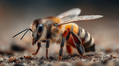 Close Up Of A Dead Honey Bee Lying On The Ground Insec 4fa4c207 5966 4457 9210 76951722a98a 1 Gigapixel Standard 6x
