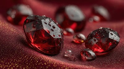 Close Up Of Red Crystals On A Red Fabric Backgrou 658d834e 8286 4cc9 912d 10dbbfabdda8 1 Gigapixel Standard 6x