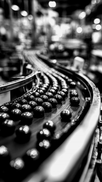 Closeup Of Automated Candy Manufacturing Line In F6428dcb 4159 4378 9bc4 E1a52863f0f3 2 Gigapixel Standard 6x Bw