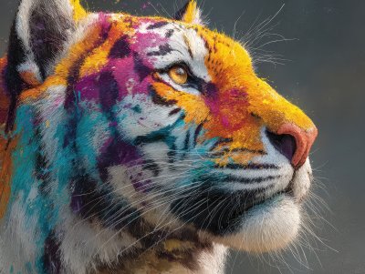 Colorful Tiger With Splashes Of Colorful Paint An F6ae577d 4e70 469f A655 Db038b77e534 1 Gigapixel Standard 6x