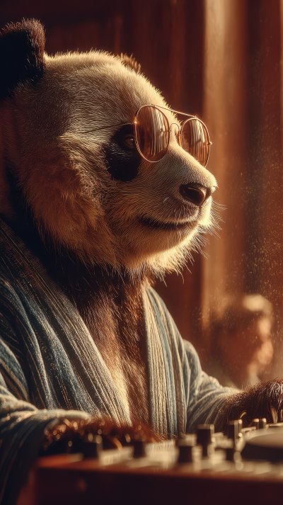Cool Panda Dj Wearing Sunglasses Is Mixing Music 1d6fb1d2 30c7 4ade Af64 50b6dfdf1bab 2 Gigapixel Standard 6x