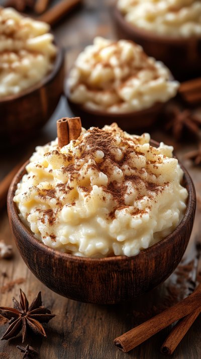 Creamy White Rice Pudding In A Small Bowl With A 72a854fc 8a65 4fc5 8be3 002c8bbabc51 1 Gigapixel Standard 6x