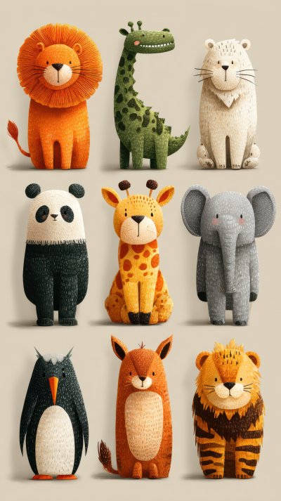 Cute Cartoon Animal Characters Set. Animals Icon F34f0994 2cc8 40fa A0cc A7d8ddbfb3bb 2 Gigapixel Standard 6x
