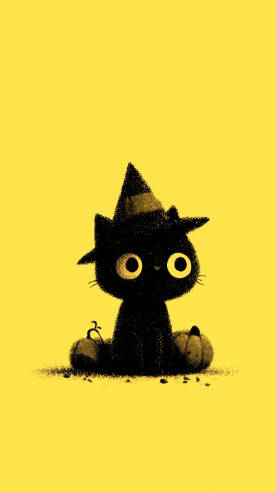 Cute Cartoon Illustration Of Cat And Witches Hat F5362c92 8b3d 48e0 Aeb0 4daffbe7dadf 1 Gigapixel Standard 6x Gold