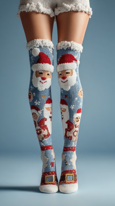 Cute Christmas Legs. Funny Woman Legs Wearing Soc 648220f8 02f3 425c 8821 45bea8aeeda8 2 Gigapixel Standard 6x