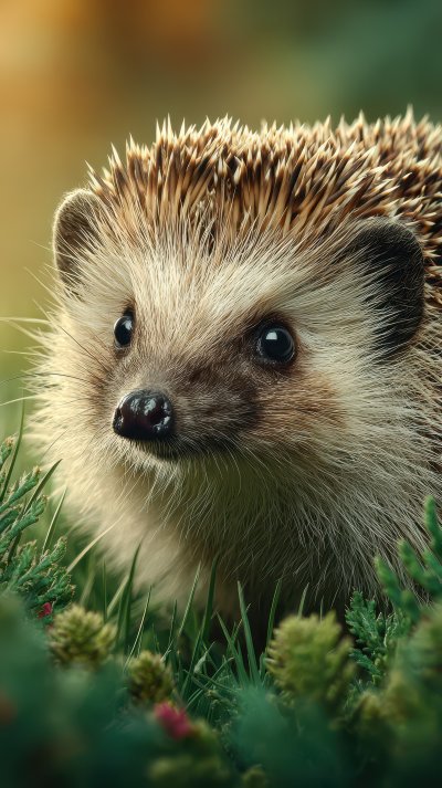 Cute Hedgehog Face Amongst Green Grass. Hedgehog. Ed8d6f76 D6f1 4304 976f F85b3bebf1db 0 Gigapixel Standard 6x