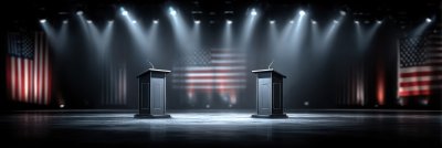 Debate Podiums Under Spotlights. Empty Microfone S E6abf8ae C9ad 4f46 Aaba 01b59577d09e 1 Gigapixel Standard 6x