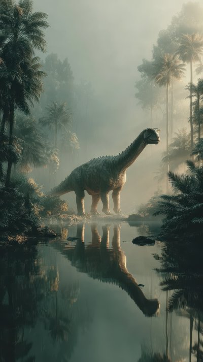 Dino In Lush Jungle Path. Beautiful Dinosau 2ccbe90b Cc4b 4eb0 B968 Abfa2ee561fb 3 Gigapixel Standard 6x