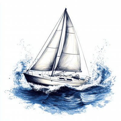 Doodle Sketch Logo Of Ocean Yachting In A Yacht W Fea0273d Fb3e 4dfb 94e9 2a97585e7b79 0 Gigapixel Standard 6x