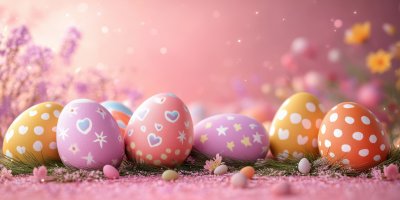 Easter Greeting Card. Easter Ornament Background. 3eb4760d 8154 4184 89ab 691af4bf8648 3 Gigapixel Standard 6x