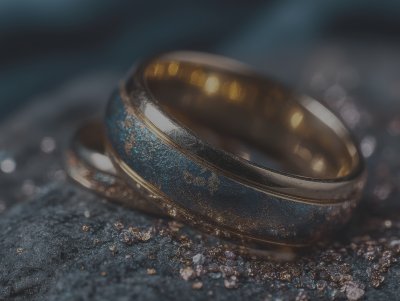 Elegant Wedding Rings Are Made Of Gold. Close Up 4997537b Fb33 4a27 8e0a C7192a6d19b1 1 Gigapixel Standard 6x Lc