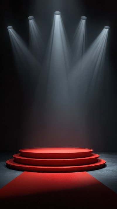 Empty Podium On Stage With Red Carpet And Spotlig B5edc2bc 198c 4371 A3fb 9ce8b5590036 2 Gigapixel Standard 6x