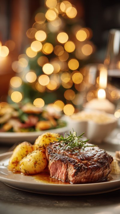 Festive Christmas Meal With A Decorated Tree In Th D0538da0 F644 40d9 A621 1330b0726ea8 3 Gigapixel Standard 6x