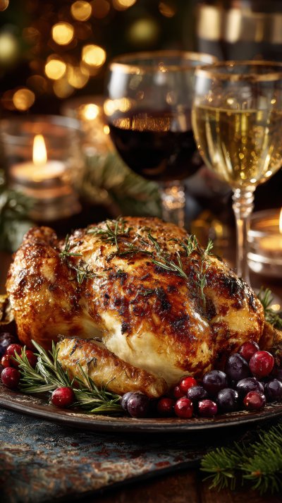 Festive Holiday Meal Centerpiece. Roasted Chicken C45c86c5 F6b8 49f7 A756 E84bea870549 0 Gigapixel Standard 6x