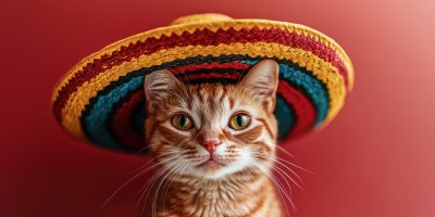 Festive Mexican Cat. Cat In Sombrero. Mexican Cat 647e9e05 A706 4fda A17c 73fb98b16145 2 Gigapixel Standard 6x