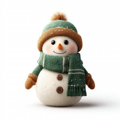 Festive Snowman In Green Hat And Sca 62899293 69a3 410d A93c 8937b8bda3c2 2 Gigapixel Standard 6x