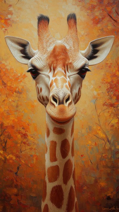 Fine Art Portrait Of A Giraffe. Giraffe. Ultra Real C685436a 0e42 45ba 9665 7aaaba140b65 2 Gigapixel Standard 6x
