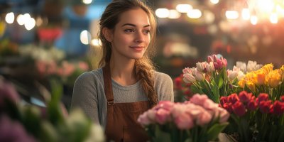 Florist Selling Flowers To A Customer. Woman In F A2ccc987 02d4 45d4 84e2 C7513ed5fe1e 0 Gigapixel Standard 6x