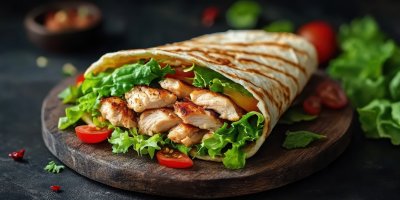 Fresh Chicken Wrap With Creamy Sauce And Crisp Le Df7b2d64 57ff 4076 A6ae 53378f0904a3 0 Gigapixel Standard 6x