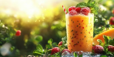 Fresh Fruits Background. Smoothie With Ice. Ultra E485bda1 D799 4b49 8014 82f0dd2cc58b 1 Gigapixel Standard 6x