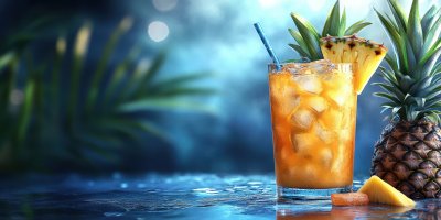 Fresh Pineapple Cocktail. Smoothie With Ice. Ultr 9b0af5d5 Cda8 468e B67c 9e644dbf7590 2 Gigapixel Standard 6x