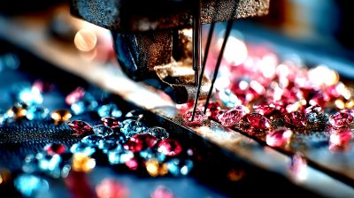 Hand Sewing Machine Close Up. Jewelry Close Up. U 5d1573dc 2419 45a6 8dee 921e5298f943 0 Gigapixel Standard 6x Hc