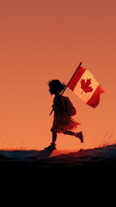 Happy Child Teenage Girl Waving The Flag Of Canada Db72fa98 7bfb 4435 89ed Abc7acecc1ea 0 Gigapixel Standard 6x